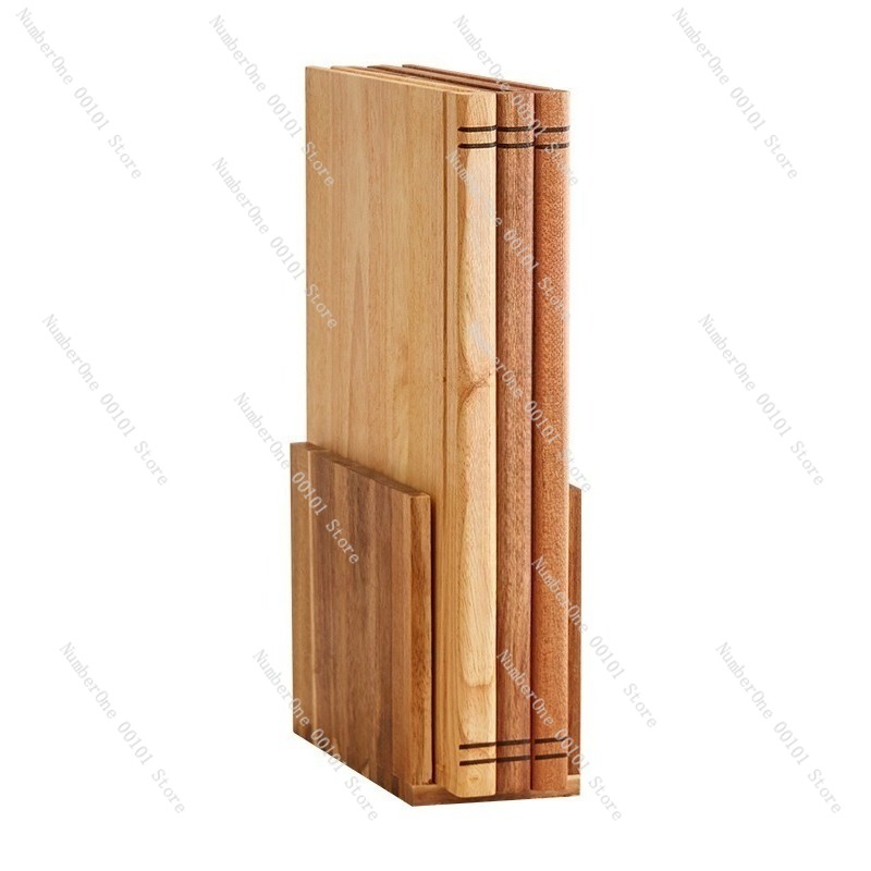 Meal Prep Chef - Elegantes Schneidebrett-Set aus Massivholz in Buchform,