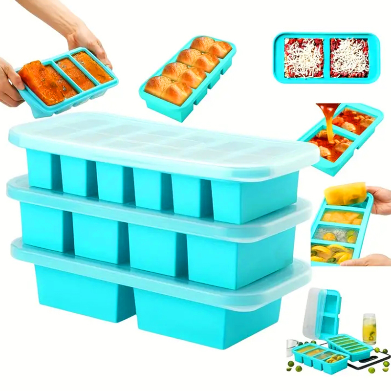 Meal Prep Chef - 2- oder 3-teilige Gefrierschrankform aus Silikon