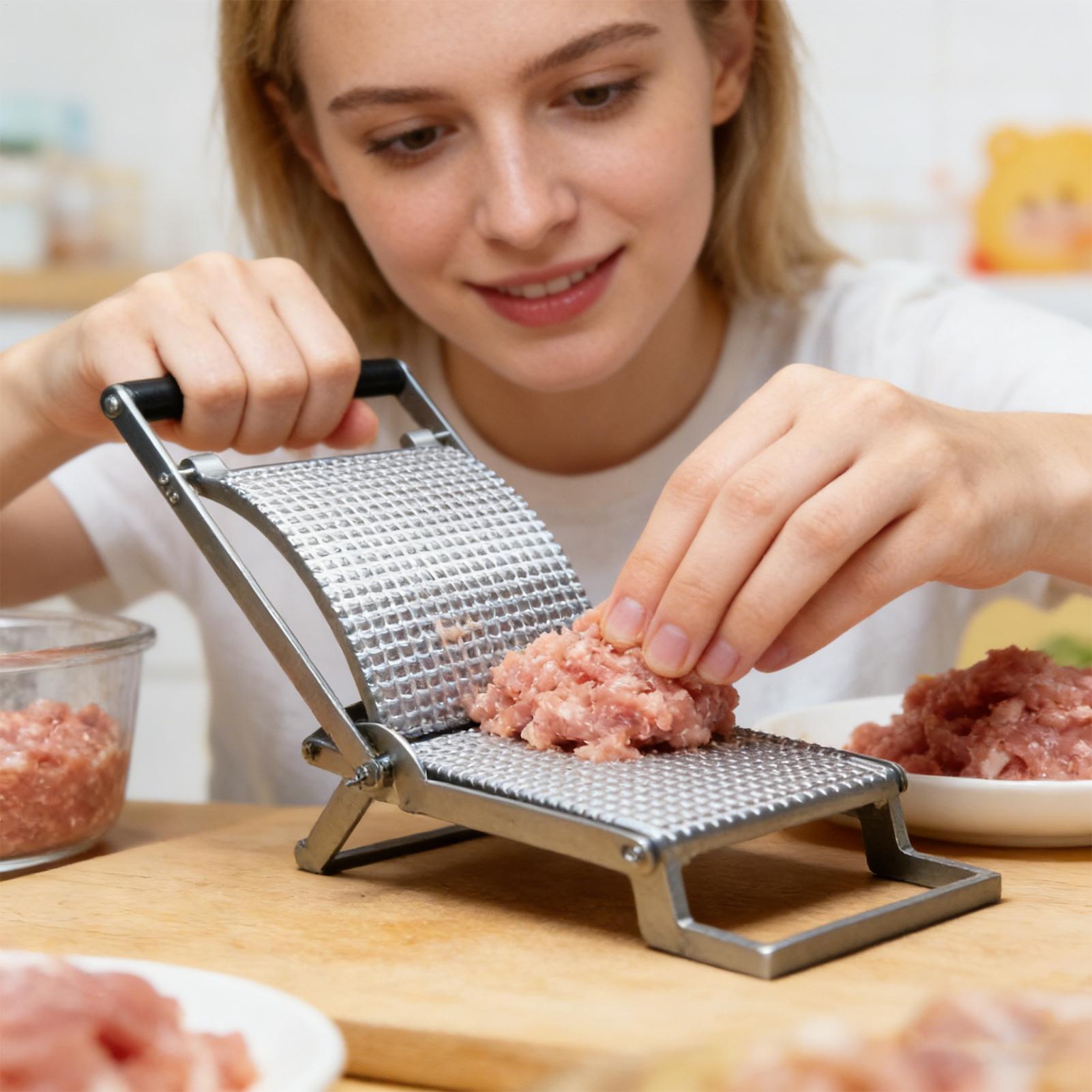 Meal Prep Manual - Fleischklopfer aus Edelstahl, manuelles Küchengerät, Fleischklopfer