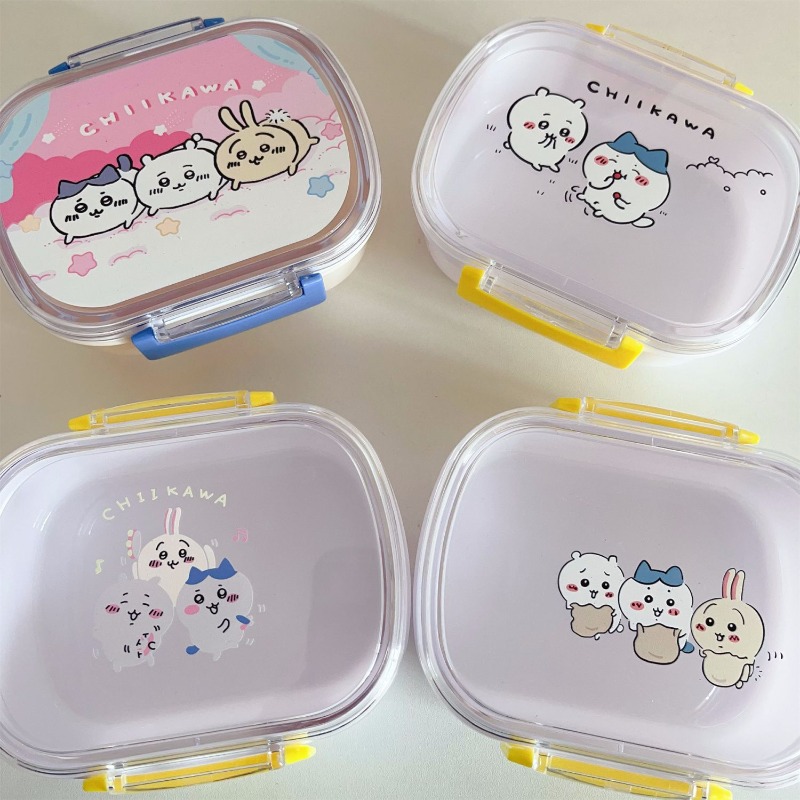 Meal Prep Japan - Heißer Chiikawa tragbarer Lunchbox-Behälter, mikrowellengeeignet, auslaufsicher,