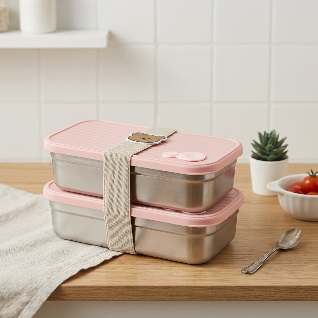 Meal Prep Kinder - 304 Edelstahl Bento Lunchbox für Erwachsene