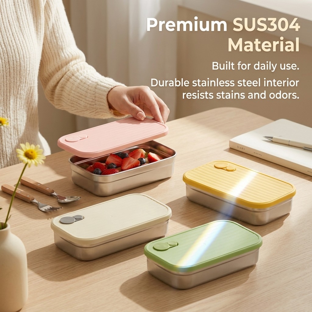 Edelstahl Bento-Box Metall-Lun – Meal Prep Kinder Bewertung und Preis