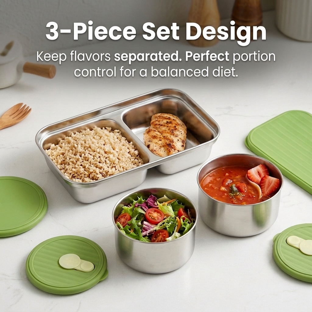Mikrowellengeeignete 304 Edels – Meal Prep Kinder Bewertung und Preis