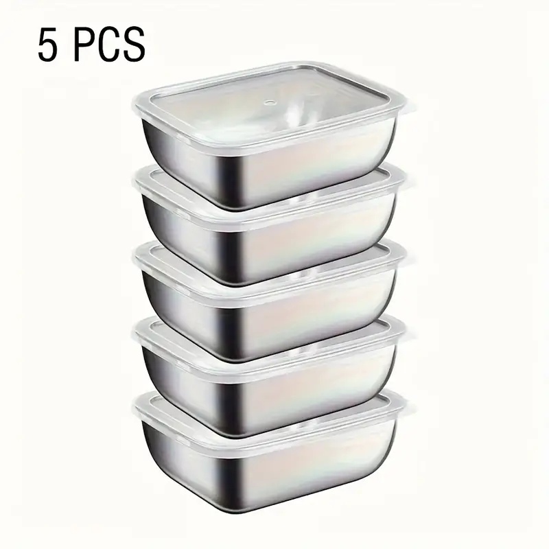 5-teiliges Edelstahl-Lebensmit – Meal Prep Chef Bewertung und Preis