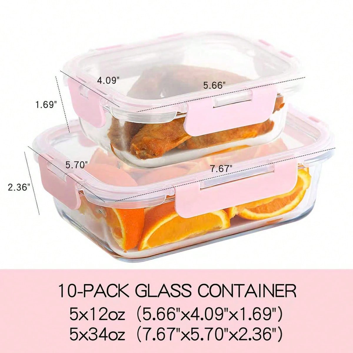 10er-Pack Glas-Mahlzeitbehälte – Meal Prep Recipes Bewertung und Preis