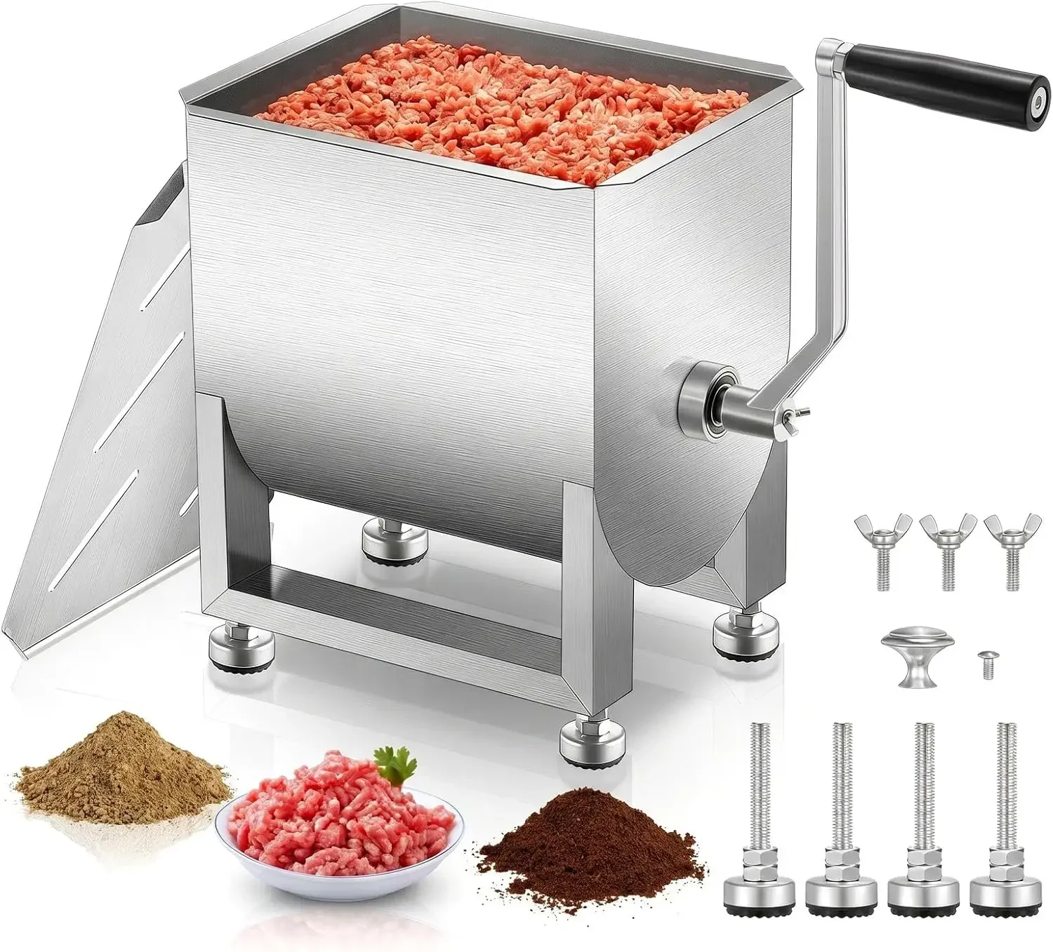 20LBS Edelstahl Manueller Flei – Meal Prep Manual Bewertung und Preis