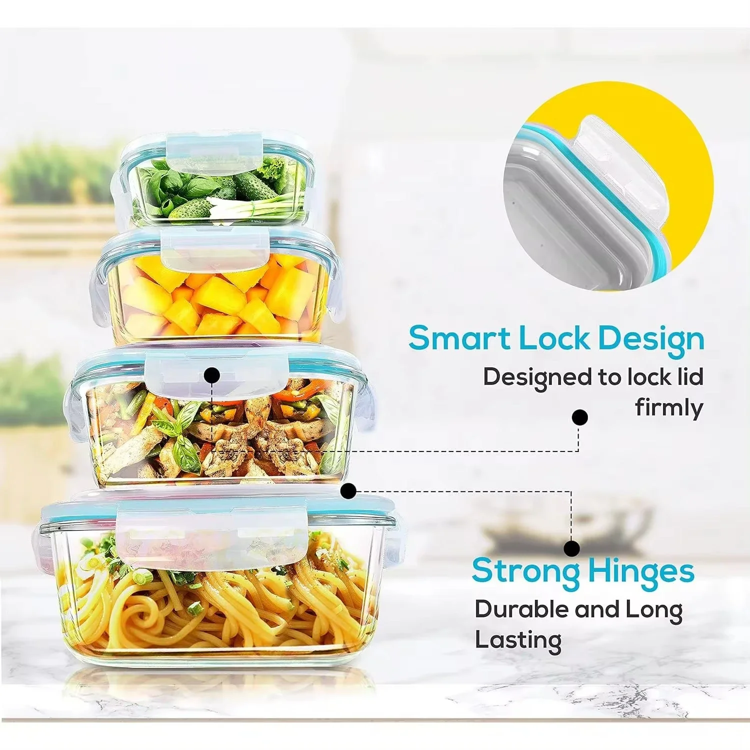 Lunchbox aus Glas, Aufbewahrun – Meal Prep Recipes Bewertung und Preis