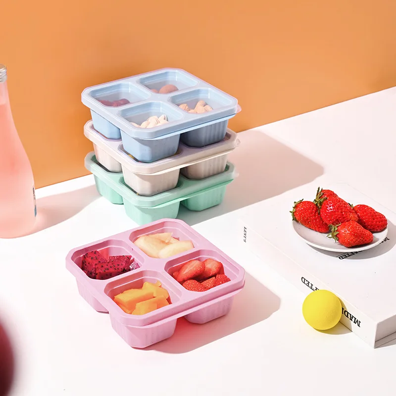 4 Gitter Snack box für Kinder  – Meal Prep Kinder Bewertung und Preis